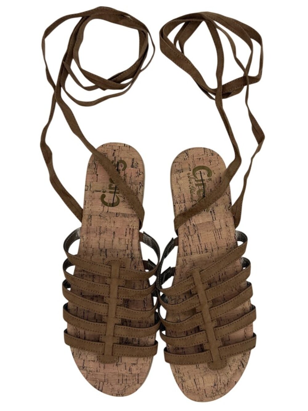 NWOT Circus By Sam Edelman Lace-Up Platform Gladiator Sandals 10 | Coastal Boho - Picture 11 of 14